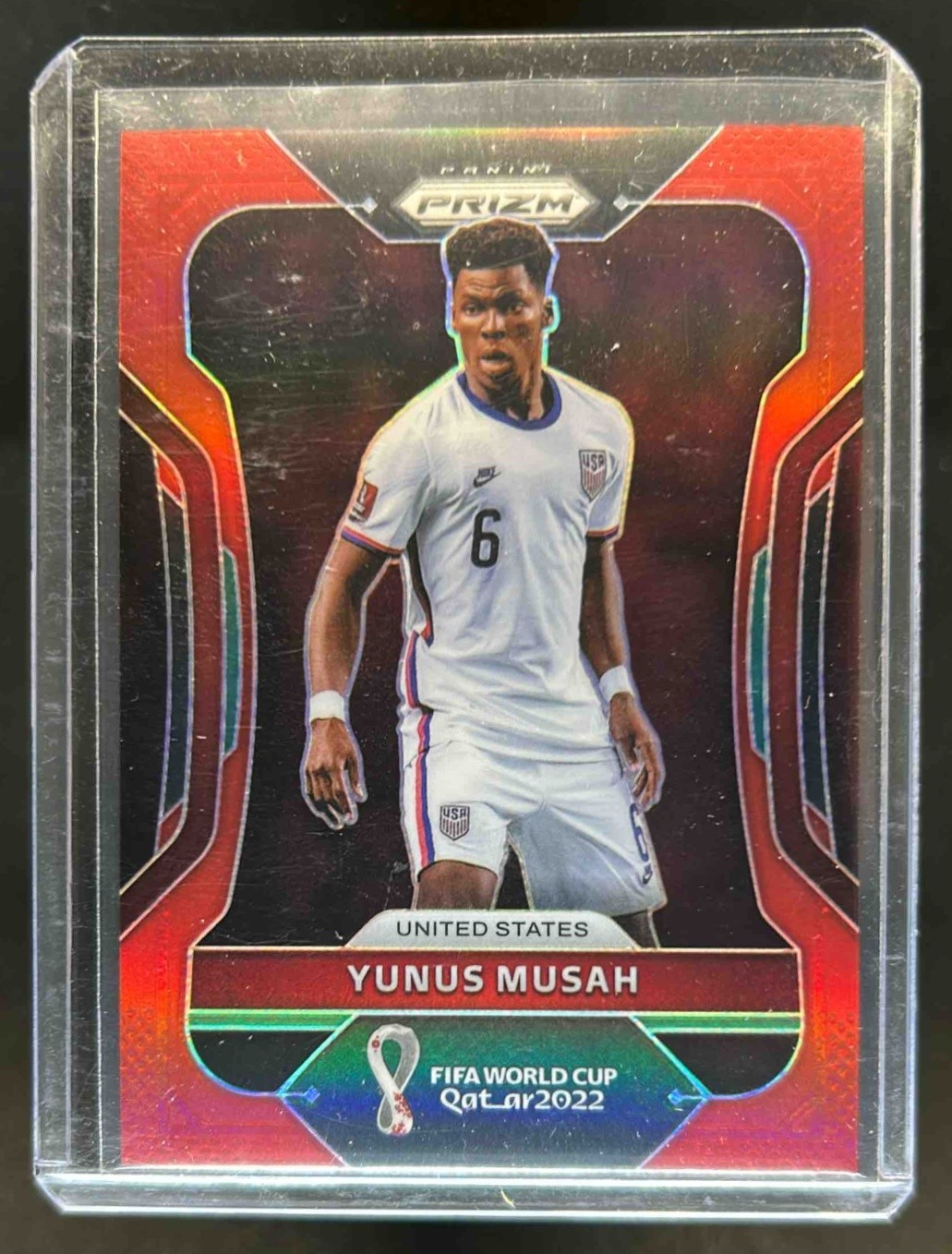 2022 Prizm World Cup Yunus Musah Red #288/399 USA