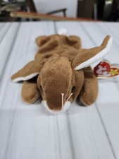 TY Beanie Baby - EARS the Rabbit (8.5")- Brown  Bunny /Retired 1995 -NWT
