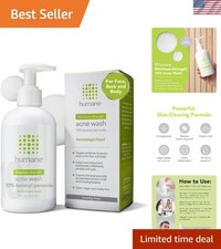 Gentle Non-Foaming Acne Wash - 8 Fl Oz Body Cleanser with Benzoyl Peroxide