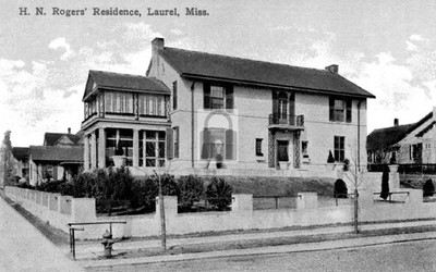 H N Rogers Residence House Laurel Mississippi MS - Reprint