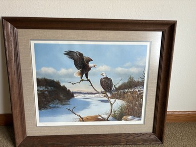Owen Gromme Eagles At The Dells Print Hand Signed  200/850 MAKE AN OFFER  