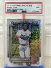 2025 Bowman Chrome- Elian Pena- 1st Mojo Refractor 🔥 #BCP-155 Mets 💎