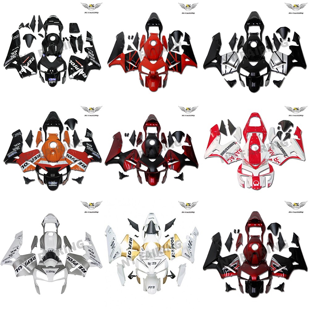 NTU US STOCK Fairing Fit for HONDA 2003 2004 CBR600RR Red Black Yellow White a00