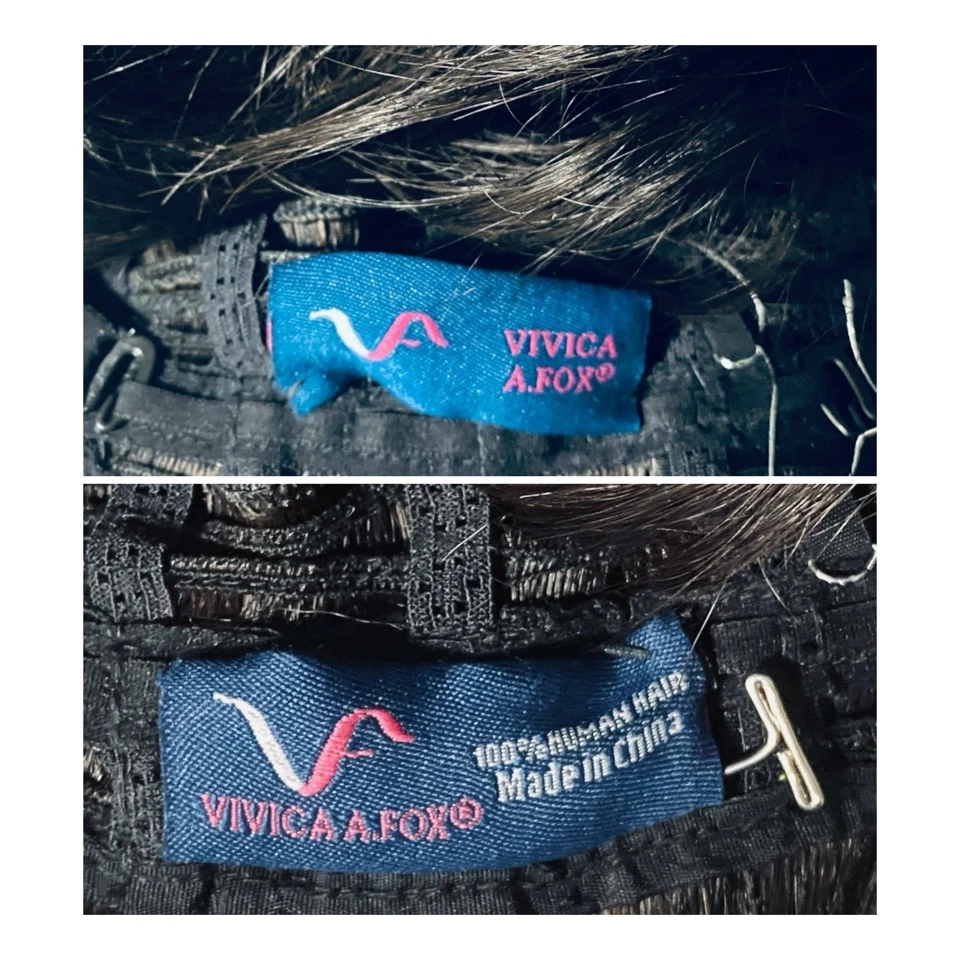 Peluca Pixie de afeitar de cabello humano Vivica A Fox H205V negra pura gorra elástica nueva con etiquetas Foto 4 de 4