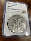 2013 W Burnished Silver Eagle NGC MS69 West Point 1oz .999 Fine Silver