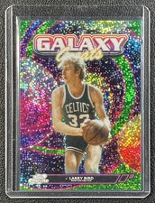 LARRY BIRD 2025 TOPPS COSMIC CHROME GALAXY GREATS GREEN SPACE DUST REFRACTOR /75