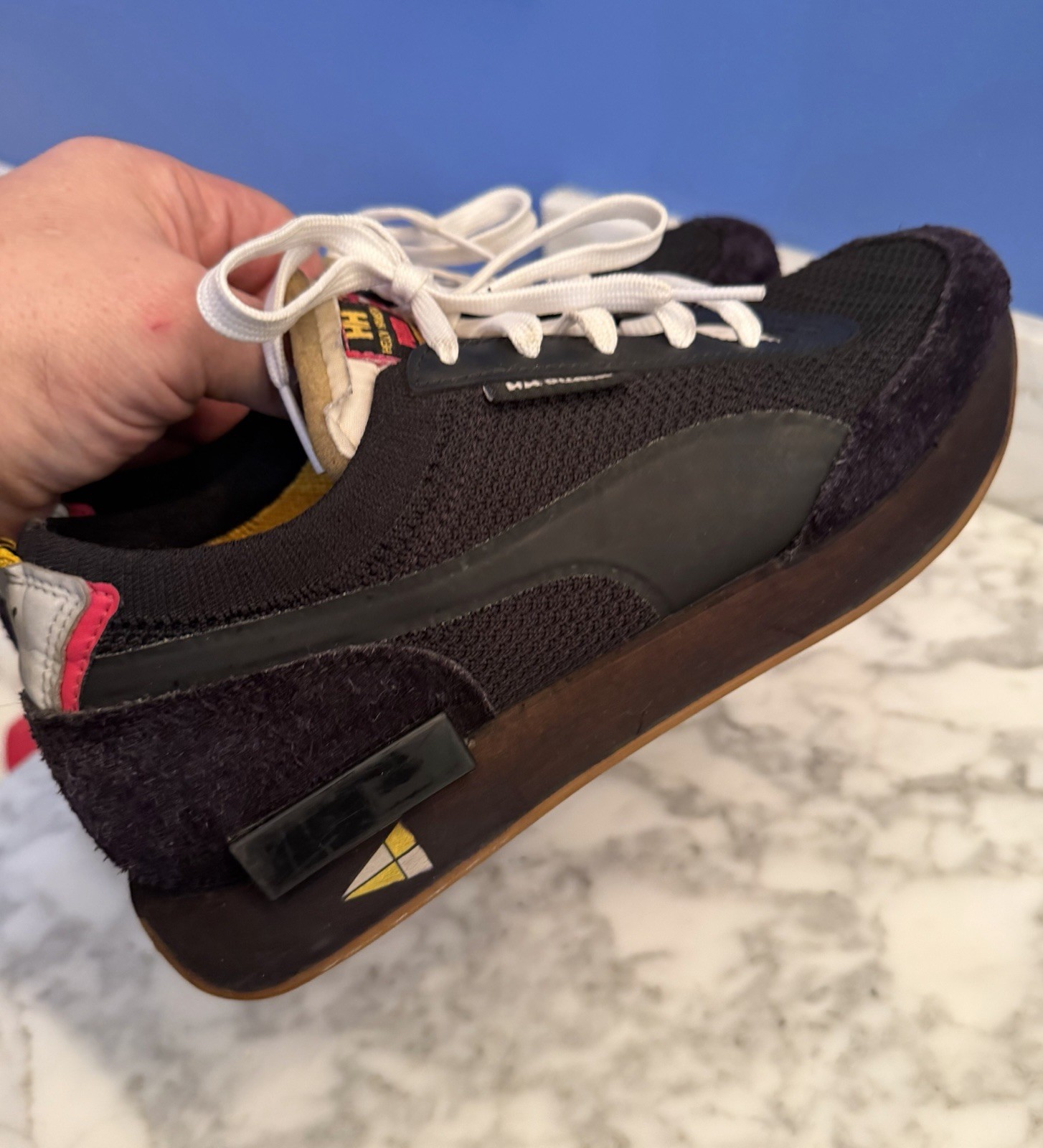 Size 8 Puma Future Rider Helly Hansen 'Ebony' sneakers Suede RARE image 10