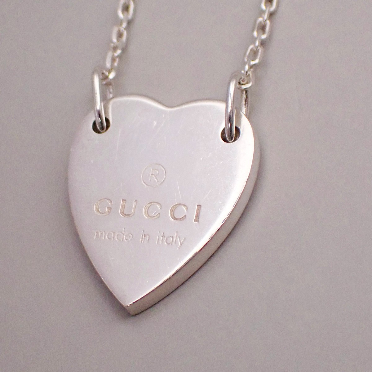 GUCCI Trademark Bracelet with Heart Size 19 cm Pendant Ag 925 - Main Image