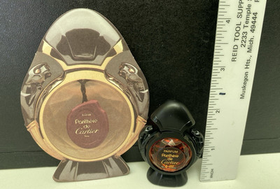 VTG Panthere de Cartier Mini parfum 4ml 0.12 oz with card 1989 Full Miniature