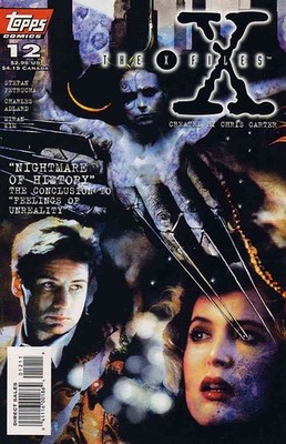 X-Files, The #12 FN; Topps | David Duchovny Gillian Anderson - w/Bag+Board