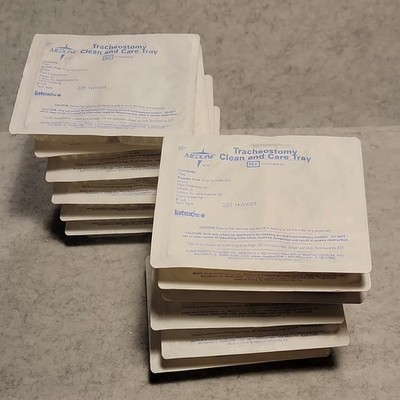 12 Medline Tracheostomy Clean and Care Tray Sterile Latex-Free DYND40610