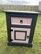 Upcycled Bedside Table Cupboard Cabinet Frenchic
