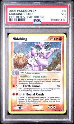 2004 POKEMON EX FIRE RED & LEAF GREEN #8 NIDOKING-HOLO PSA 3 | eBay