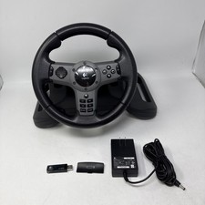 Logitech Driving Force Feedback volante da corsa wireless PS2/PS3/PC EX5D12 testato