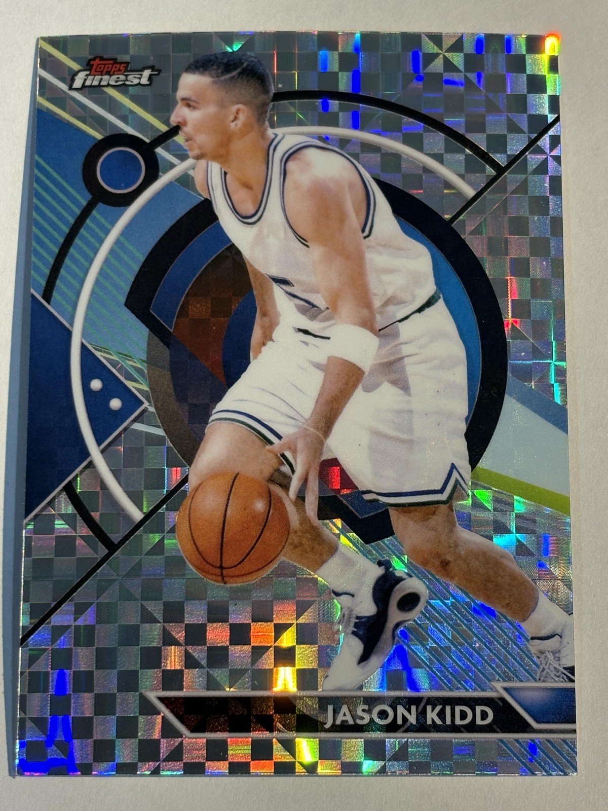 Jason Kidd 2023-24 Topps Finest Checkerboard Refractor #65 - Mavericks