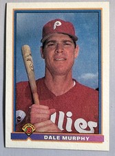 1991 Bowman DALE MURPHY # 485 Phillies/Braves NM+