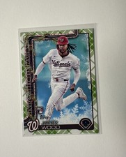 2025 Topps Holiday Plaid Parallel James Wood #H94 Washington Nationals