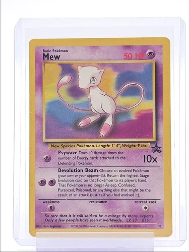 MEW 1999 POKEMON BASE SET WIZARDS OF THE COAST PROMOS COMMON 8 Q1048