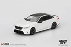 MINI GT 1/64 #1092 BMW M5 Alpine White LHD Diecast Model Car