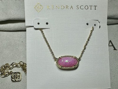 🌟New 💗$95 Kendra Scott🌟 Elisa Gold Pendant Necklace in Pink