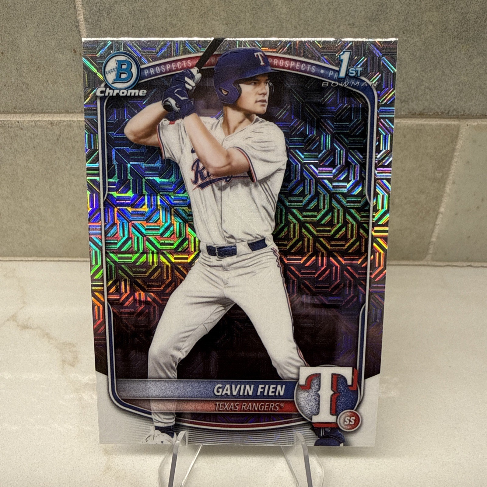 2025 Bowman Draft - Chrome Gavin Fien #BDC-15 Mojo Refractor (RC) Texas Rangers