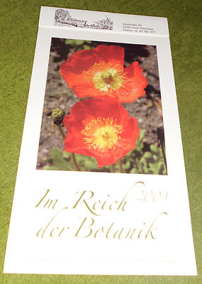 Kalender 2009 - Monatsblätter mit Blumenbildern, 32 x 17 cm, Fotografien