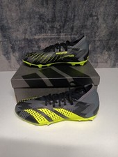 Men's 6 Adidas Predator Accuracy Inj.3 FG Soccer Cleats Black Green IG0770