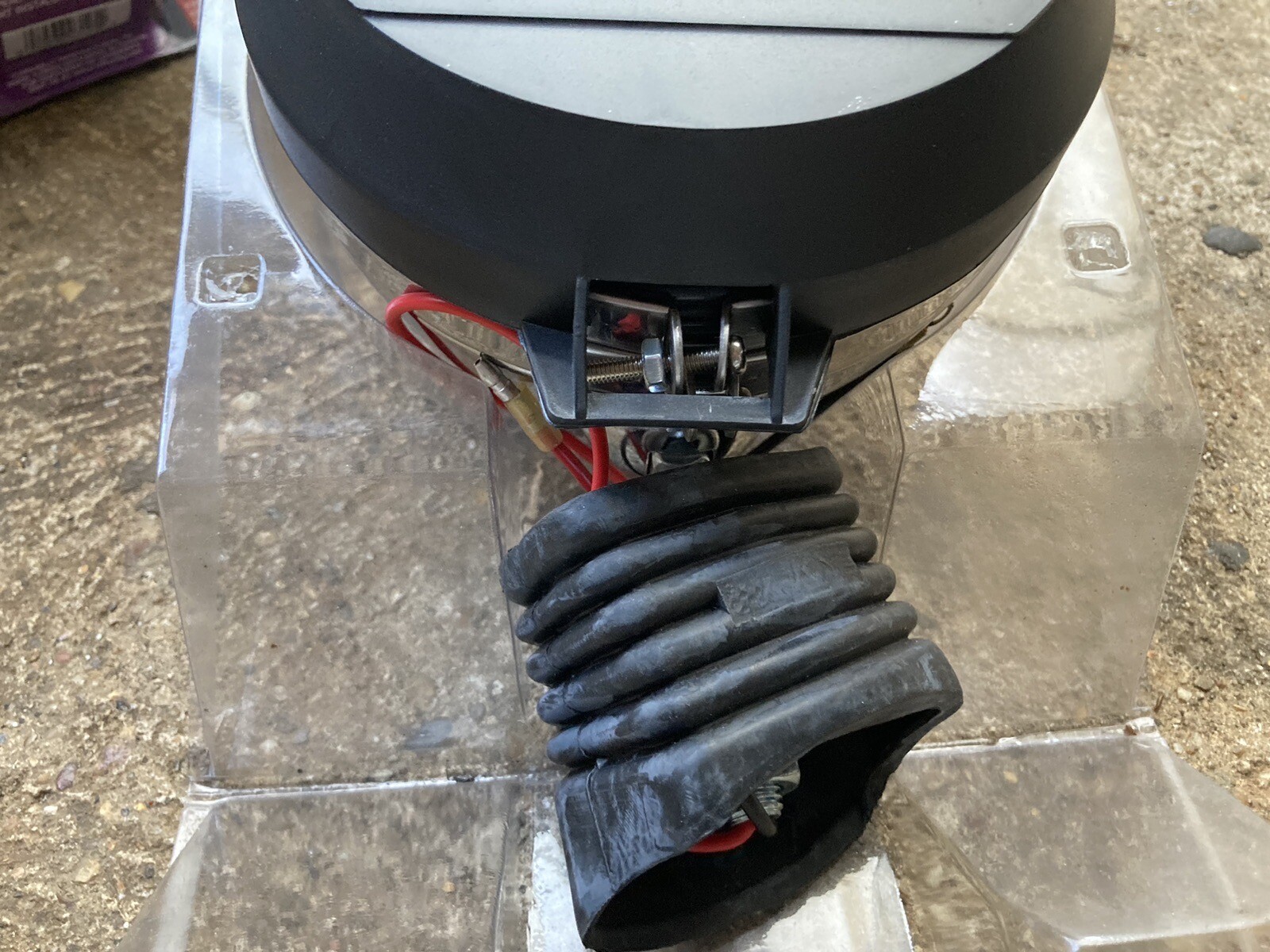 Car spotlights new old stock with covers large 100w Chrome Rally? eBay