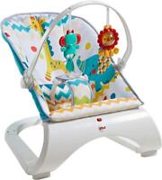 Fisher-Price Baby Bouncer Vibrating Function Colourful Carnival Comfort New