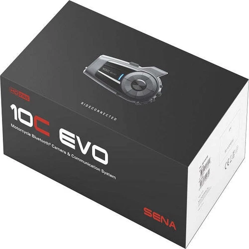 Sena 10C Evo Motorcycle Motorbike Bluetooth Camera & Communication System Black
