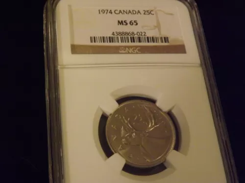1974    25C      CANADA     NGC MS 65
