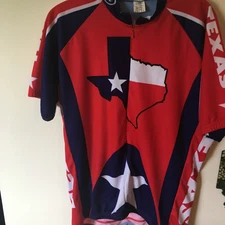 Texas Cycle Jersey XLarge Polyester