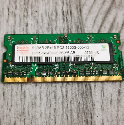 Hynix 512MB RAM Speicherstick - 2Rx16 (PC2-5300S-555-12) HYMP564S64CP6-Y5