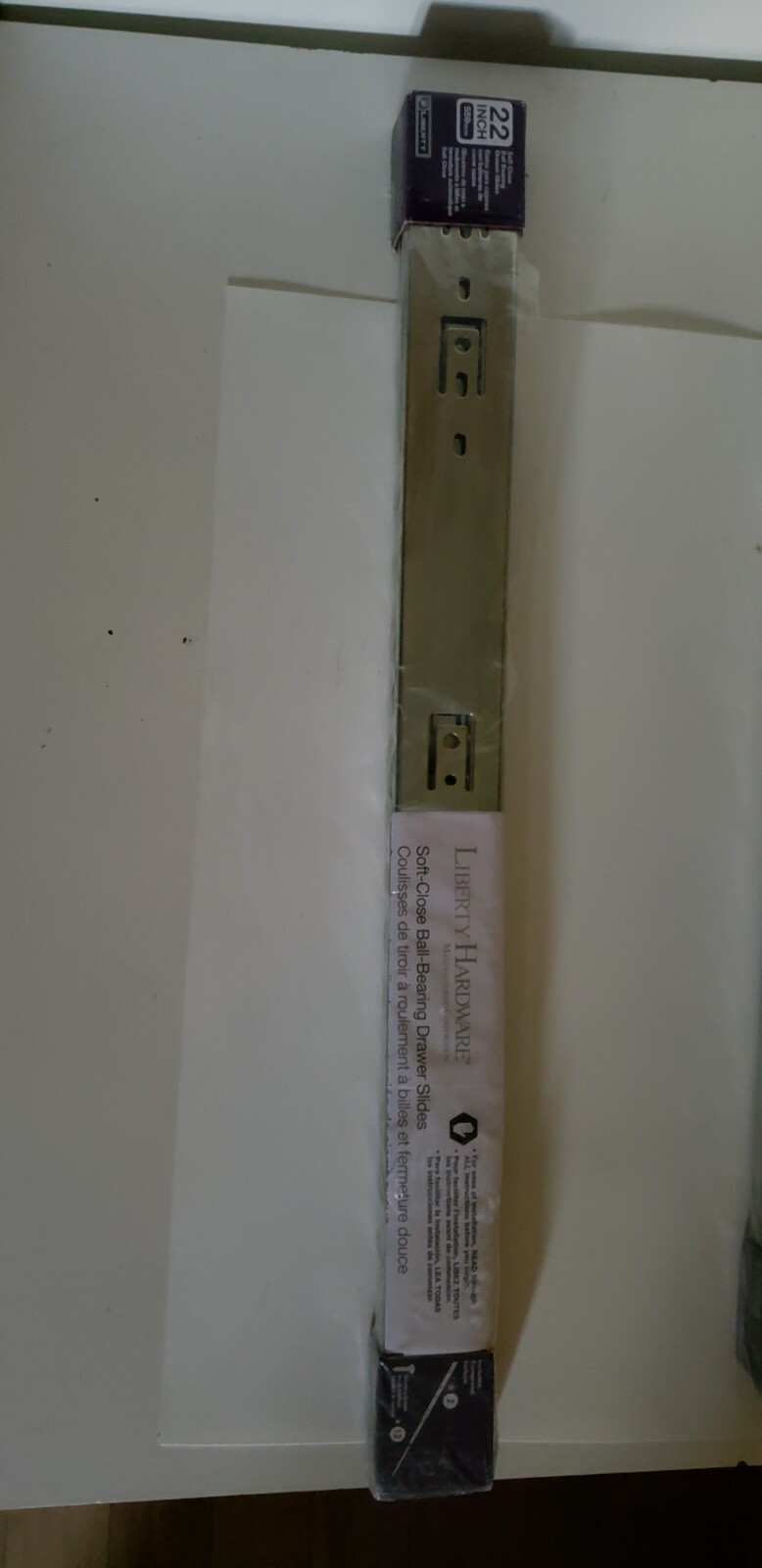 22" Full Extension Ball Bearing Drawer Slide