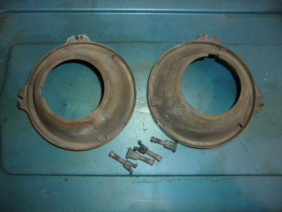 Faros Buick Wildcat 1964 cucharones, anillos y ajustadores OE 6 pulgadas Foto 4 de 4