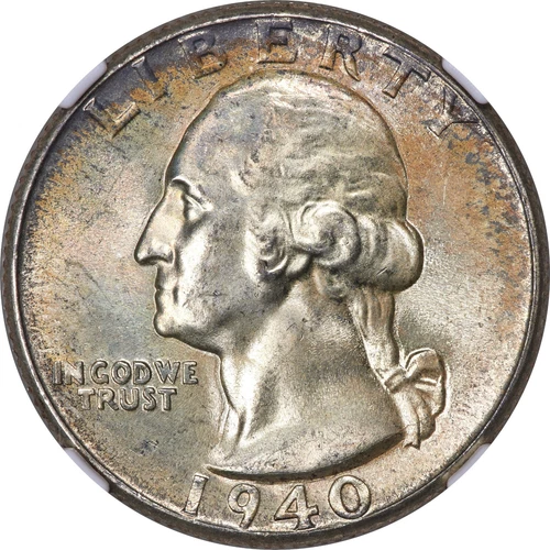 $8500 NGC Guide: 1940 25C MS68 NGC Pop 5/0 Lot #522