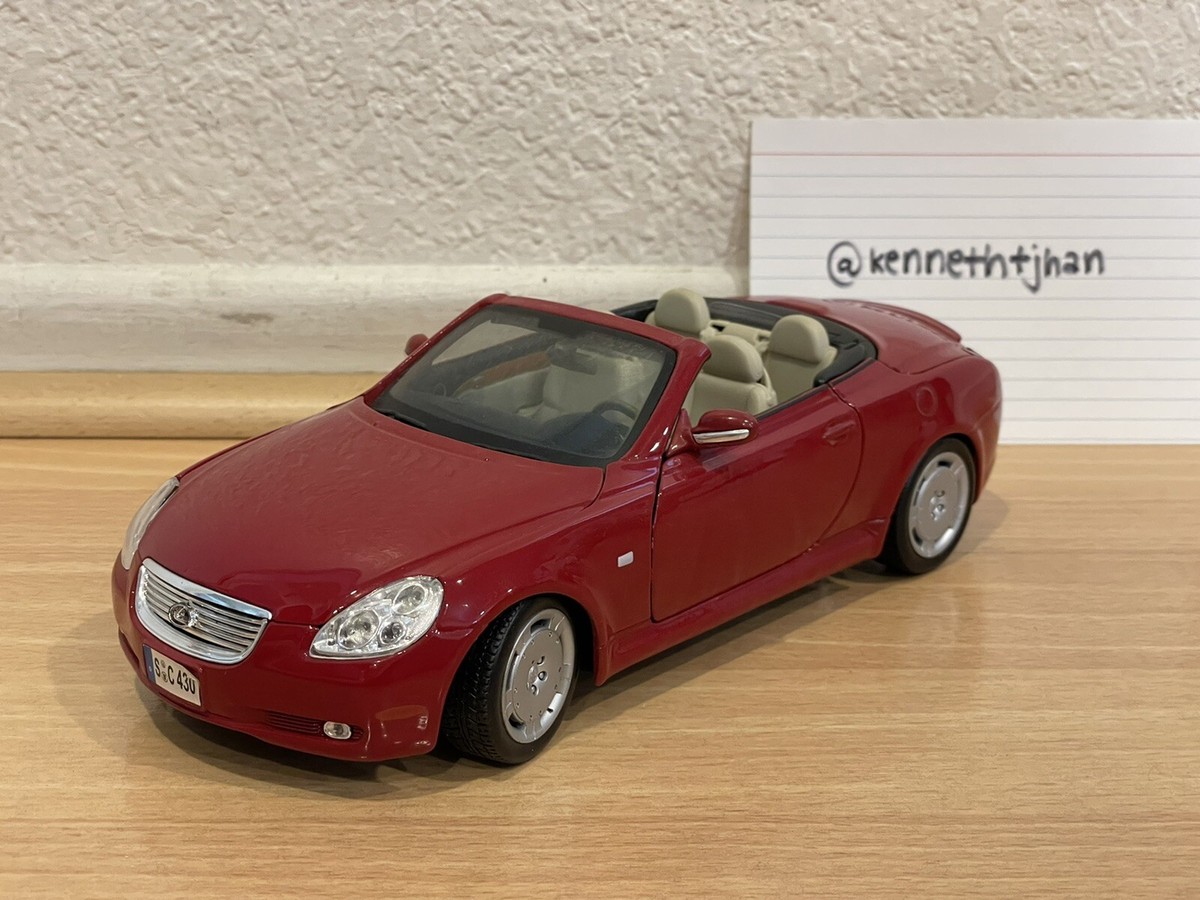 MAISTO 1:18 Scale Special Edition LEXUS SC430 Red on Beige | eBay
