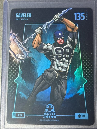 2024 Bo Jackson Battle Arena 1st Edition Gaveler Aaron Judge Ice Battlefoil