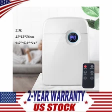 New Home Dehumidifier 2500ml Quiet Small Portable Dehumidifiers Remote 10-20?O