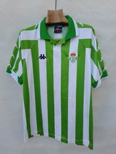 Vintage Real Betis CF Shirt Mens XL Green White Kappa 2000 Signed NOT Verified