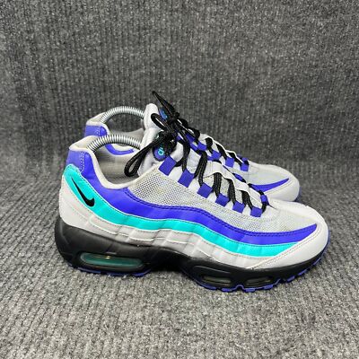 Nike Air Max 95 Aqua Wolf Grey Athletic Running Shoes Men's