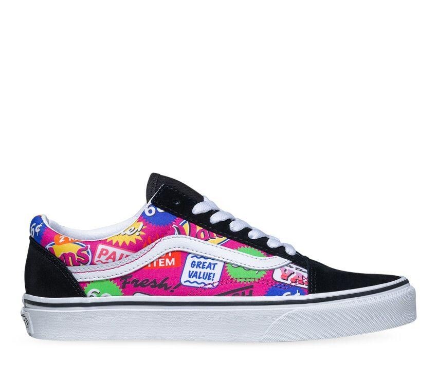 Vans Old Skool Retro Mart Multi Color/Black (VN0A3WKT4RR) Mens US