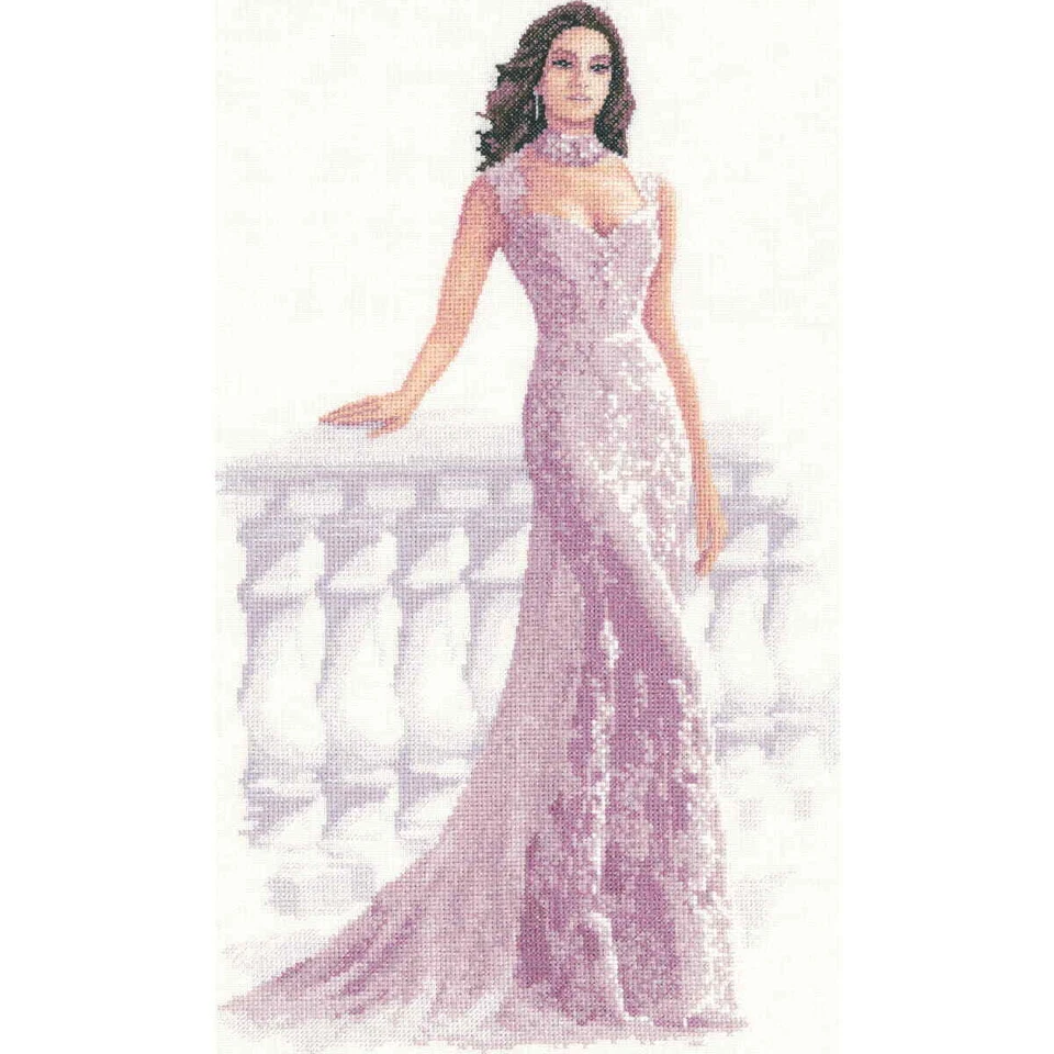 Heritage Kreuzstich Set Zählstoff "Francesca (L)", Zählmuster, JLFR1263-E, 24,5x - Bild 1 von 1