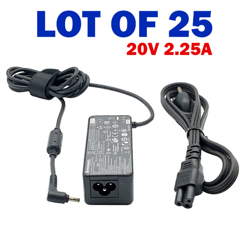 Set Aus 25 Original Lenovo 45W Netzteil 20V 2,25A Adapter 3,0x1,1mm