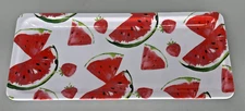 Melamine Watermelon Design 14.5" X 7.5" Tray