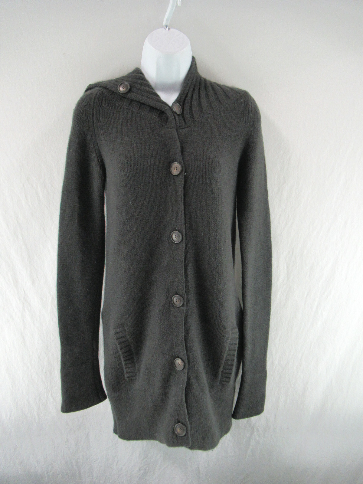 Tall Cowl Neck Cardigan Sweater Size 