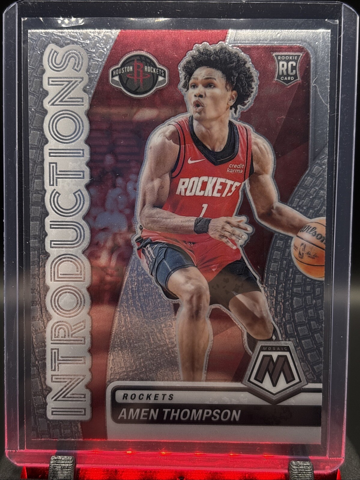 2023-24 Panini Mosaic - Introductions #3 Amen Thompson (RC)