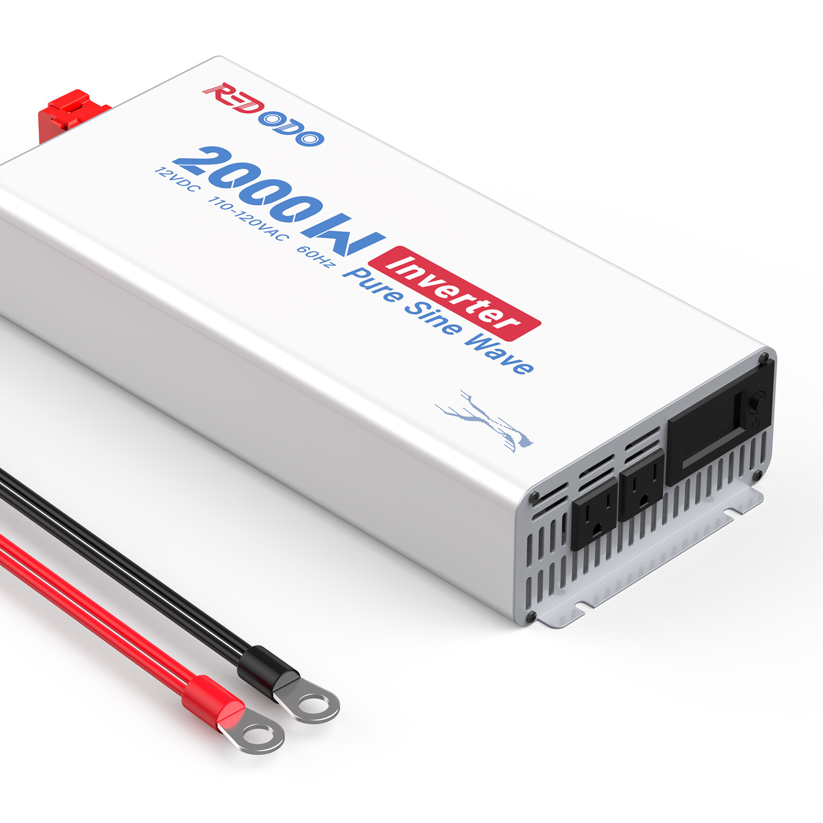 Redodo 2000W Pure Sine Wave Inverter 90% Power LCD Display Excellent Condition