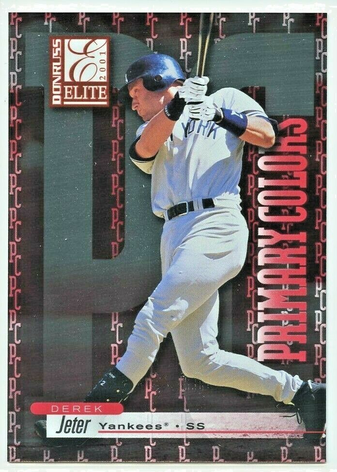 2001 Donruss Elite Primary Colors Red Derek Jeter #105/975 *YANKEES*