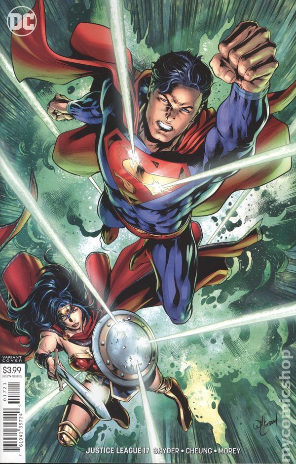 Justice League #17B Conrad Variant VG 2019 Stock Image Low Grade